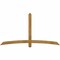 Ekena Millwork Bellingham Rough Sawn Timber Gable Bracket, Western Red Cedar, 84"W x 45"H x 4"D x 4"F, 13/12 Pitch GBW084X45X0404BEL00RWR - alternate 1